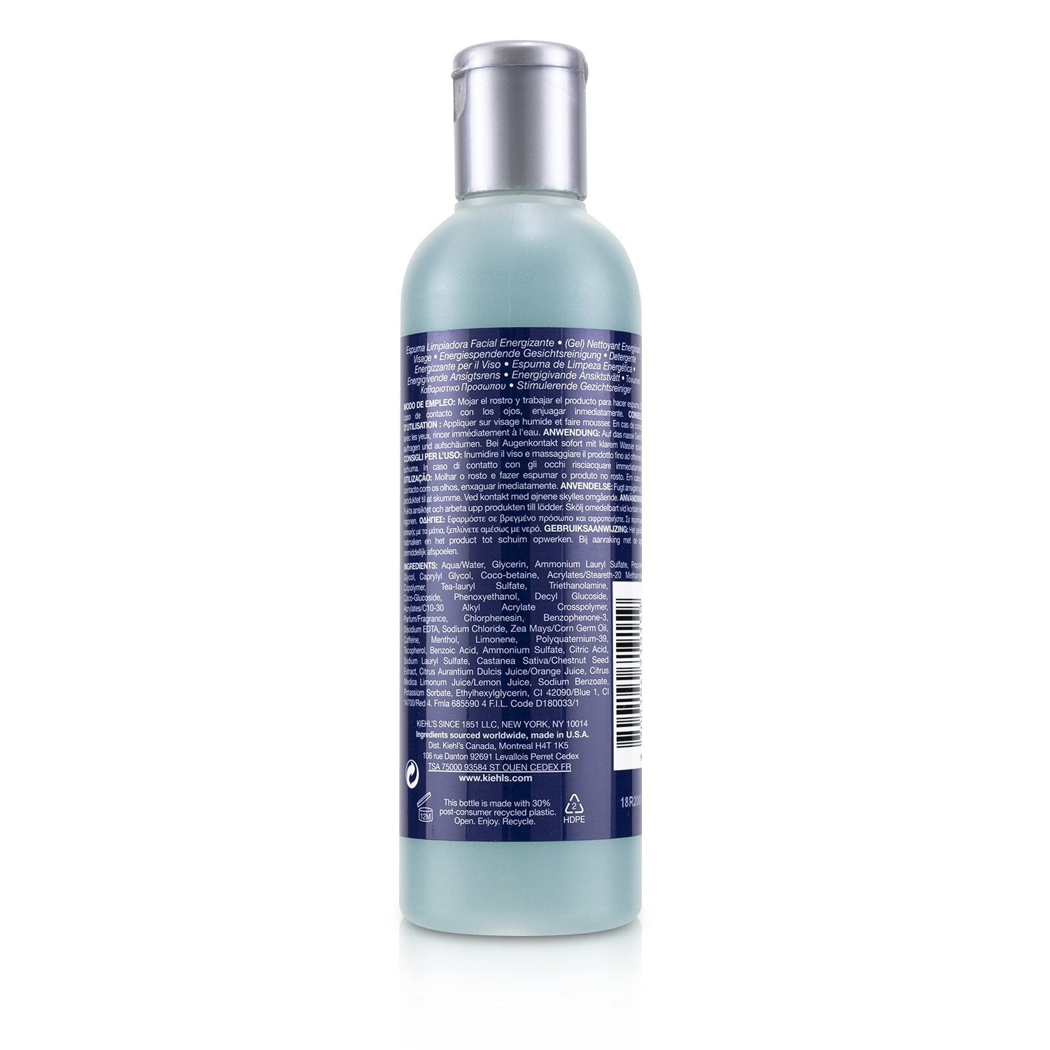 Kiehl's Facial Fuel Energizing Face Wash Gel Cleanser 250ml/8.4oz 6 Kiehl's Facial Fuel Energizing Face Wash Gel Cleanser 250ml/8.4oz - Image 4