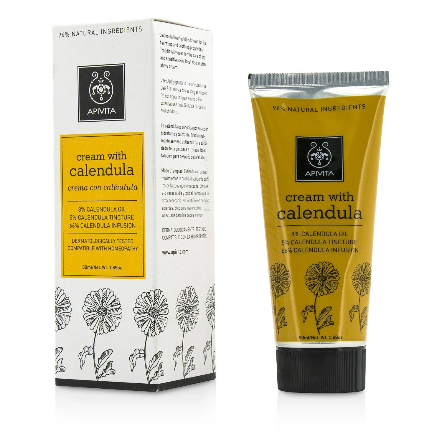 Apivita Cream With Calendula 50ml/1.69oz 3 Apivita Cream With Calendula 50ml/1.69oz