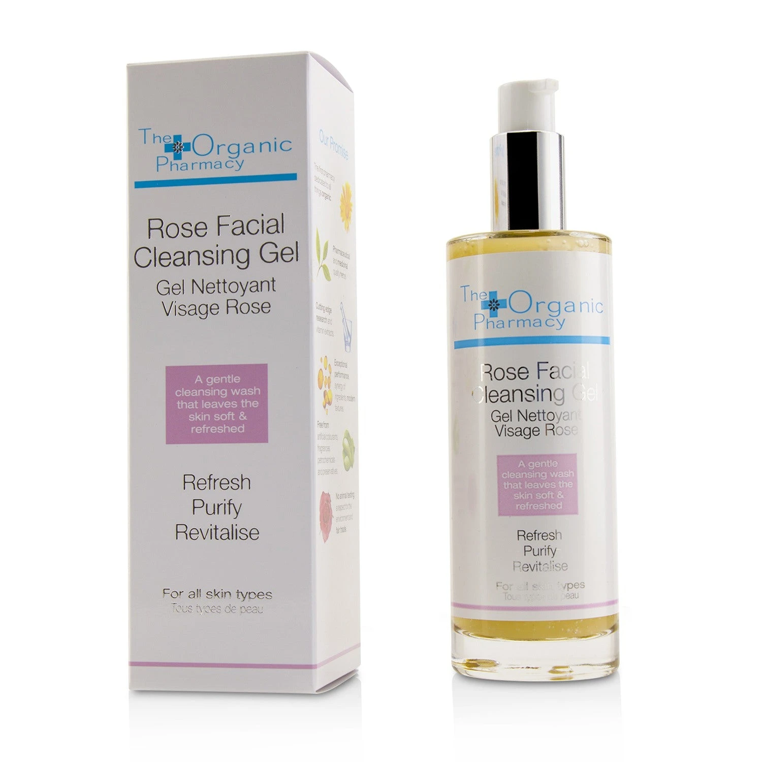 The Organic Pharmacy Rose Facial Cleansing Gel 100ml/3.4oz 3 The Organic Pharmacy Rose Facial Cleansing Gel 100ml/3.4oz