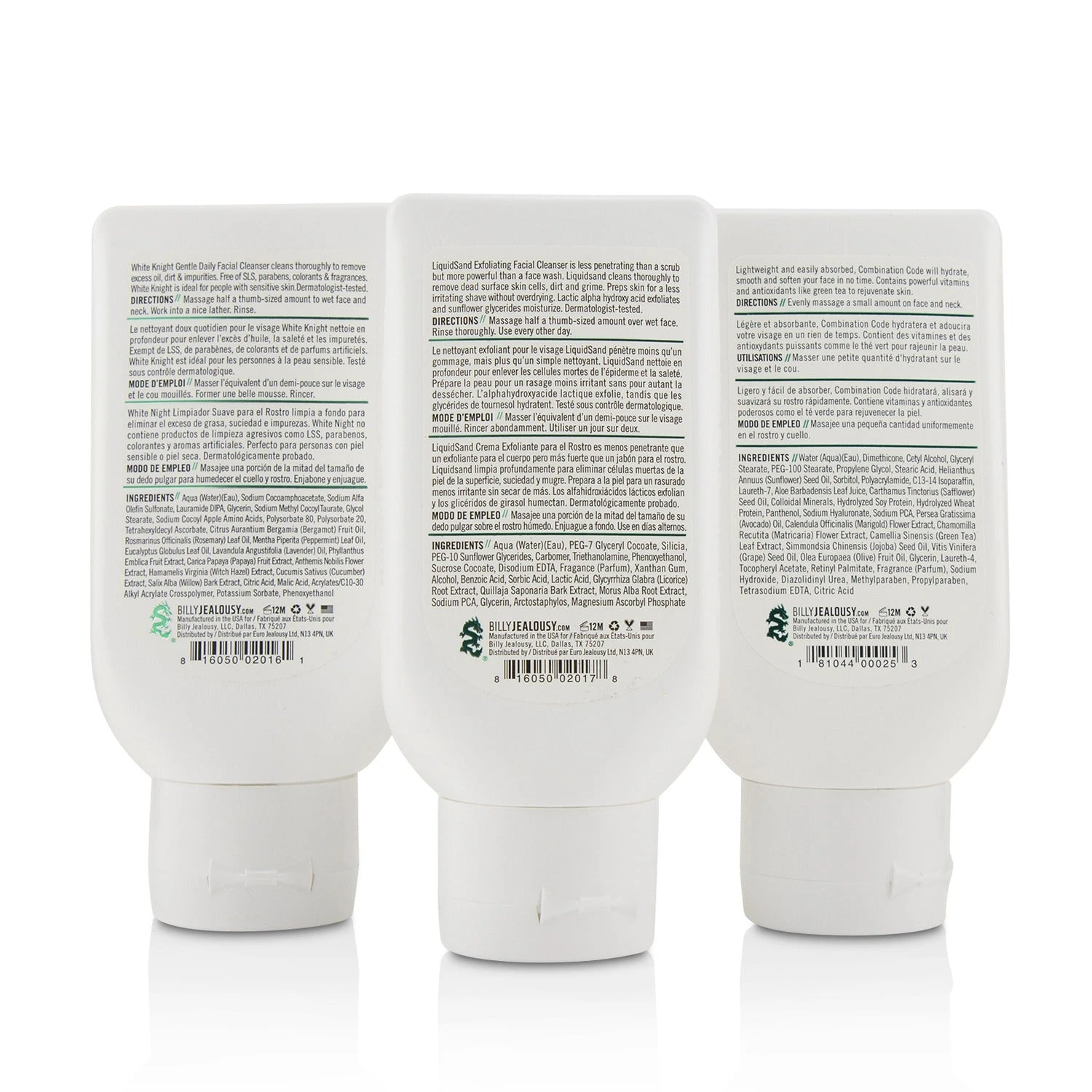 Billy Jealousy Face3Some Kit: Face Moisturizer 88ml + Exfoliating Facial Cleanser 88ml + Gentle Daily Facial Cleanser 88ml 3pcs 5 Billy Jealousy Face3Some Kit: Face Moisturizer 88ml + Exfoliating Facial Cleanser 88ml + Gentle Daily Facial Cleanser 88ml 3pcs - Image 3