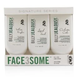 Billy Jealousy Face3Some Kit: Face Moisturizer 88ml + Exfoliating Facial Cleanser 88ml + Gentle Daily Facial Cleanser 88ml 3pcs