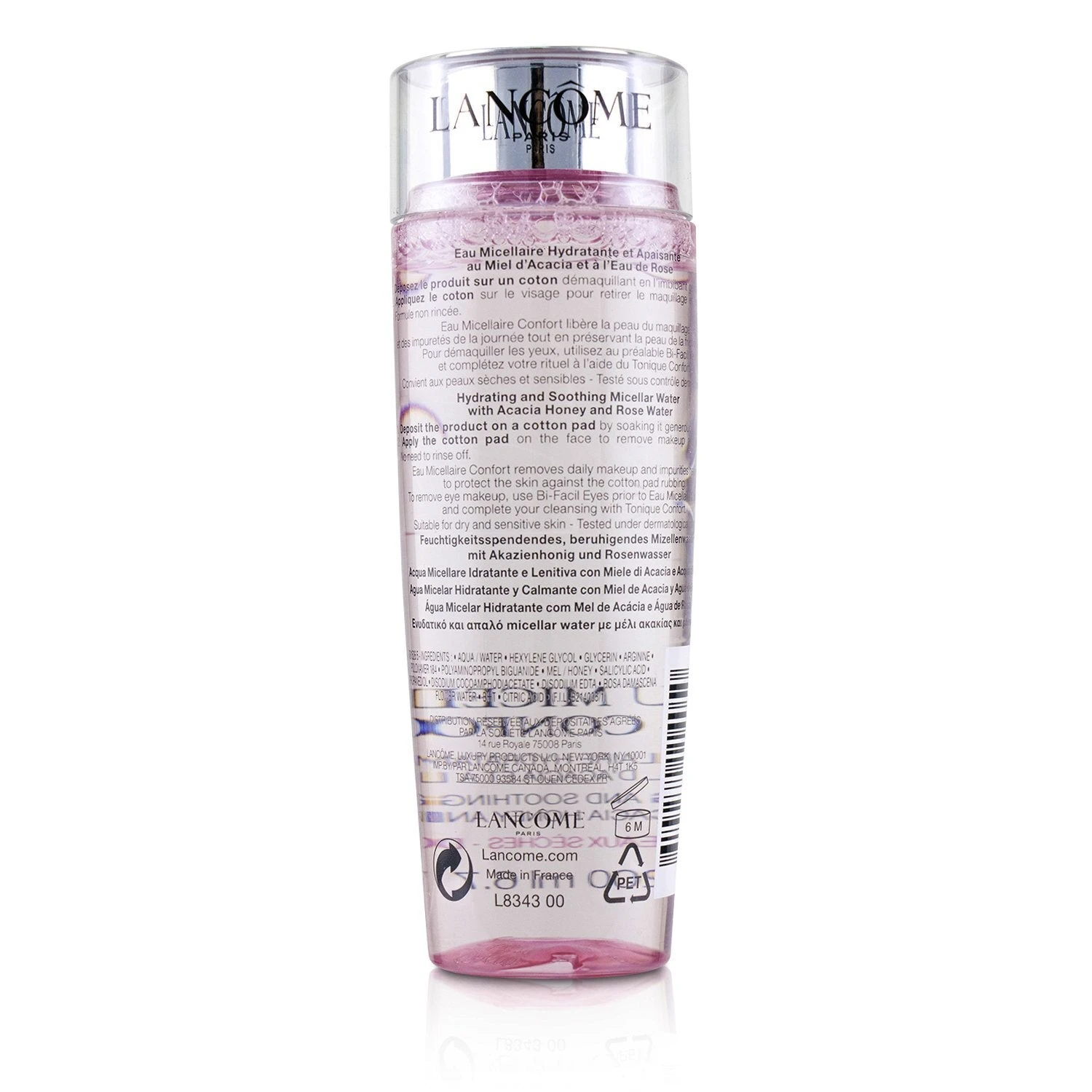 Lancome Eau Micellaire Confort Hydrating & Soothing Micellar Water - For Dry Skin 200ml/6.7oz 4 Lancome Eau Micellaire Confort Hydrating & Soothing Micellar Water - For Dry Skin 200ml/6.7oz - Image 2