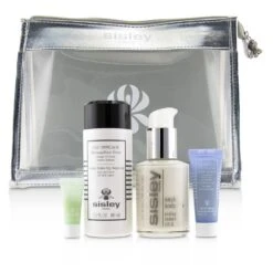 Sisley Week-End Must-Haves Set: Ecological Compound 60ml + Gentle Make-Up Remover 100ml + Express Flower Gel 10ml + Eye Contour Mask 4pcs+1bag