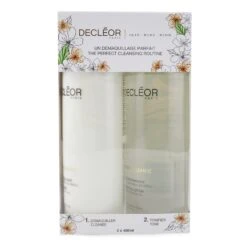 DECLÉOR Decleor Aroma Cleanse Prep & Finish Cleansing Duo: Essential Cleansing Milk 400ml+ Essential Tonifying Lotion 400ml 2pcs
