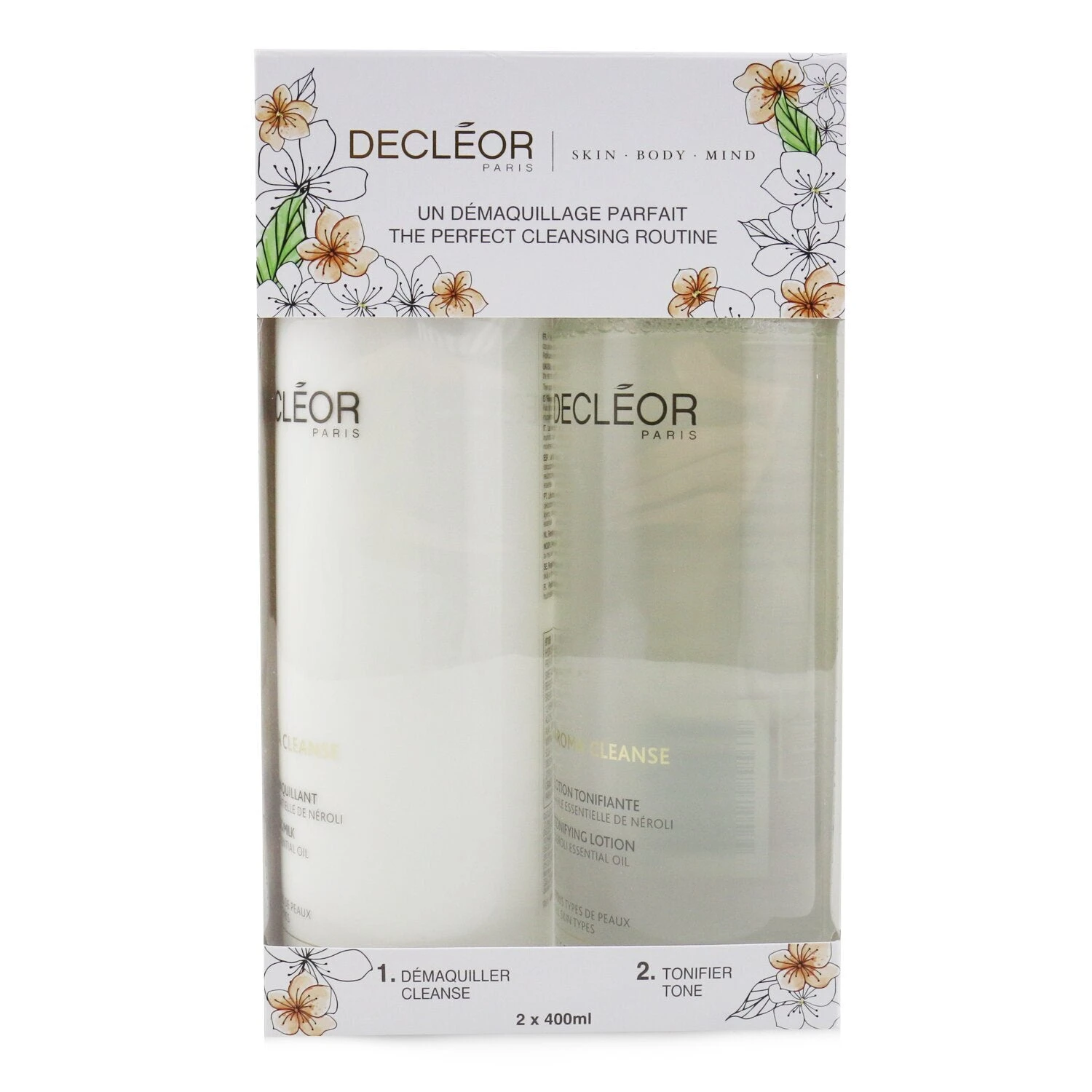 DECLÉOR Decleor Aroma Cleanse Prep & Finish Cleansing Duo: Essential Cleansing Milk 400ml+ Essential Tonifying Lotion 400ml 2pcs 3 DECLÉOR Decleor Aroma Cleanse Prep & Finish Cleansing Duo: Essential Cleansing Milk 400ml+ Essential Tonifying Lotion 400ml 2pcs