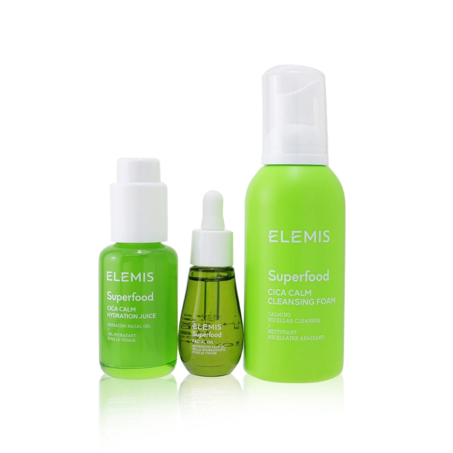 Elemis Superfood Superstars Set: CICA Calm Cleansing Foam 180ml+ CICA Calm Hydration Juice 50ml+ Facial Oil 15m 3pcs 3 Elemis Superfood Superstars Set: CICA Calm Cleansing Foam 180ml+ CICA Calm Hydration Juice 50ml+ Facial Oil 15m 3pcs