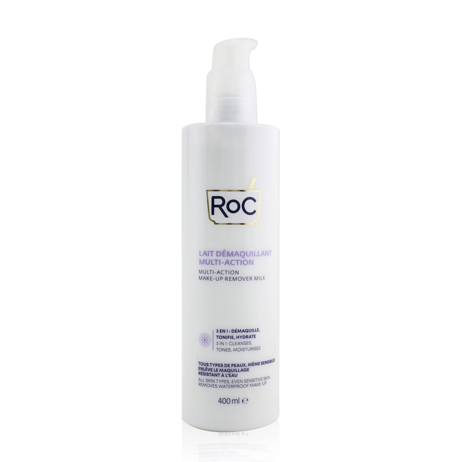 ROC Multi-Action Make-Up Remover Milk - Removes Waterproof Make-Up (All Skin Types, Even Sensitive Skin) 400ml/13.52oz 2 ROC Multi-Action Make-Up Remover Milk - Removes Waterproof Make-Up (All Skin Types, Even Sensitive Skin) 400ml/13.52oz