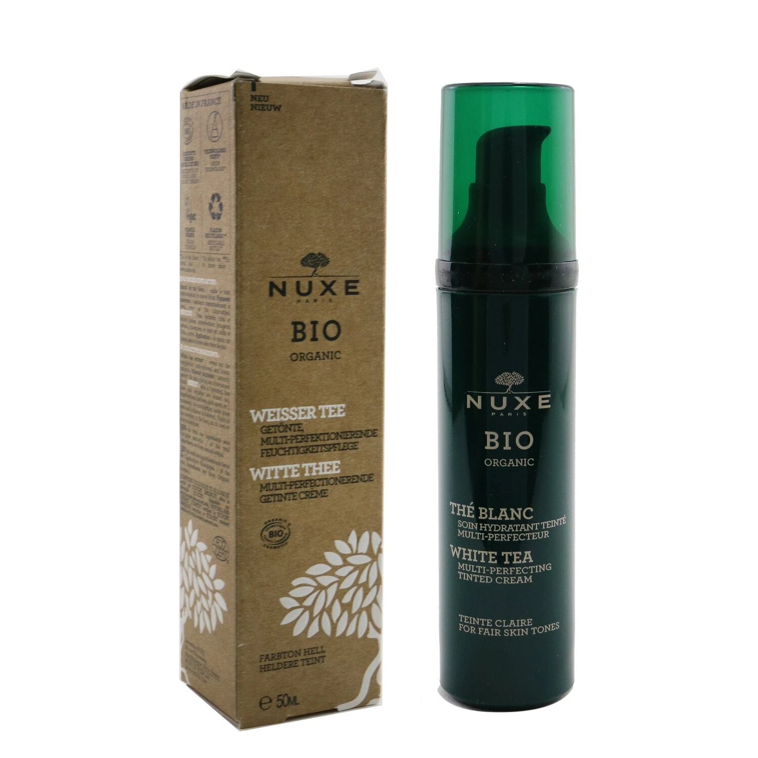 Nuxe Bio Organic White Tea Multi-Perfecting Tinted Cream - Fair Skin Tones 50ml/1.7oz 4 Nuxe Bio Organic White Tea Multi-Perfecting Tinted Cream - Fair Skin Tones 50ml/1.7oz - Image 2