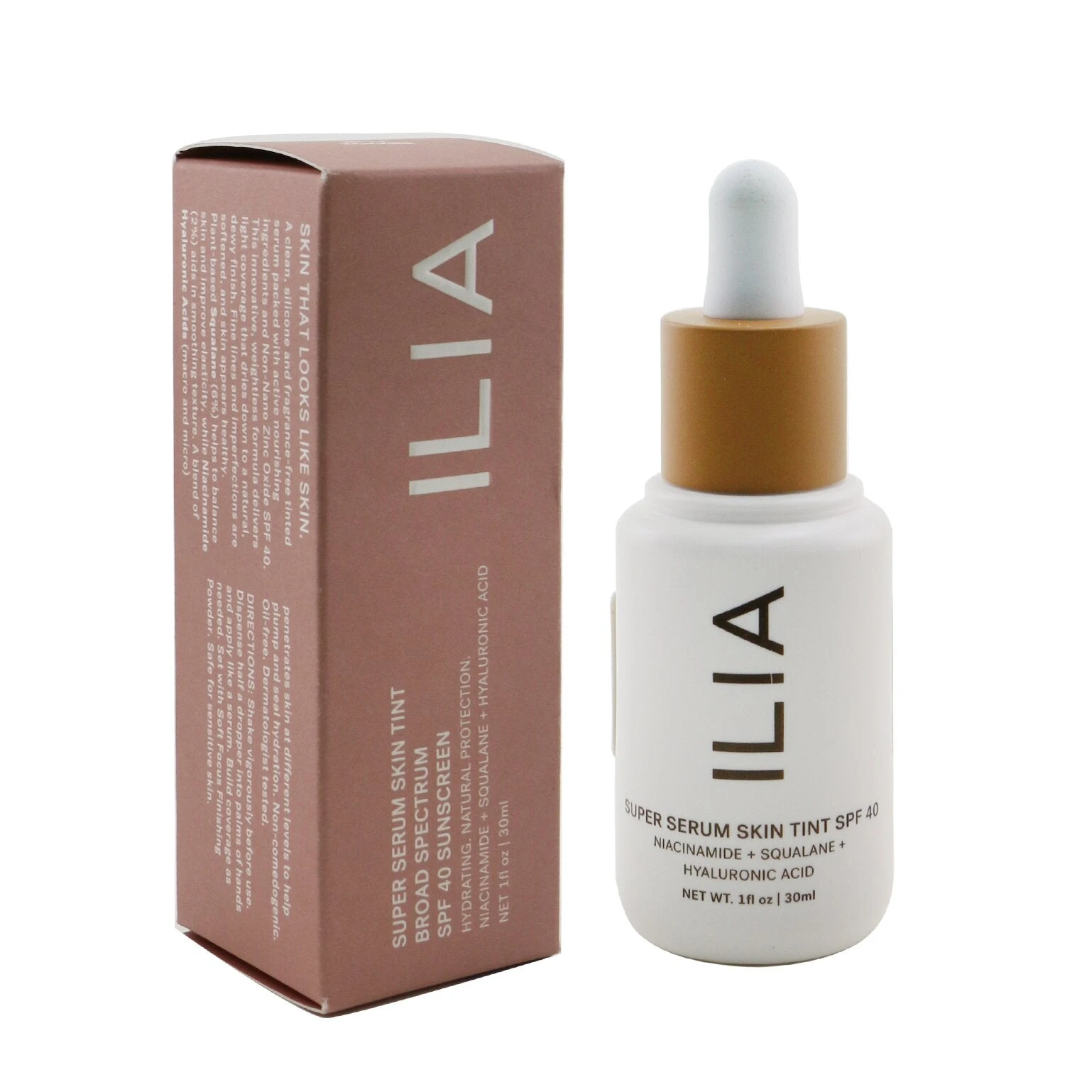 ILIA Super Serum Skin Tint SPF 40 - # ST4 Formosa (Light With Neutral Warm Undertones) (Box Slightly Damaged) 30ml/1oz 7 ILIA Super Serum Skin Tint SPF 40 - # ST4 Formosa (Light With Neutral Warm Undertones) (Box Slightly Damaged) 30ml/1oz - Image 5