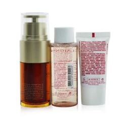 Clarins Youthful Radiance Set: Double Serum 30ml+ Cleansing Micellar Water 50ml+ Beauty Flash Balm 15ml 3pcs -Clari Beauty Shop 26938480314 2