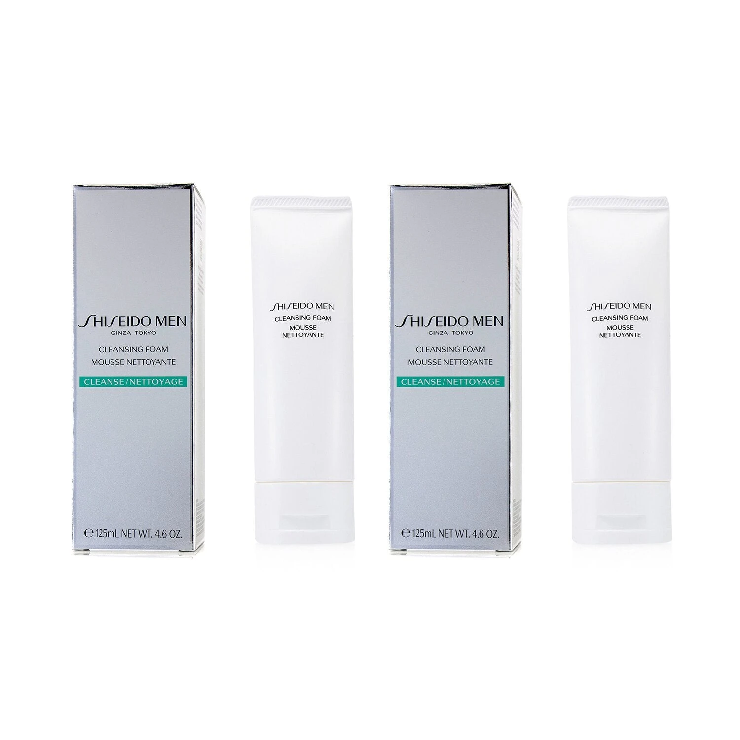 Shiseido Men Cleansing Foam Duo Pack 2x125ml/4.2oz 4 Shiseido Men Cleansing Foam Duo Pack 2x125ml/4.2oz - Image 2