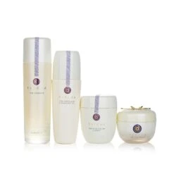 Tatcha Ritual For Firm Skin Set: Camellia Cleansing Oil 150ml + Essence 150ml + Silk Cream 50ml + Rice Polish 60g 4pcs -Clari Beauty Shop 27800482414 2