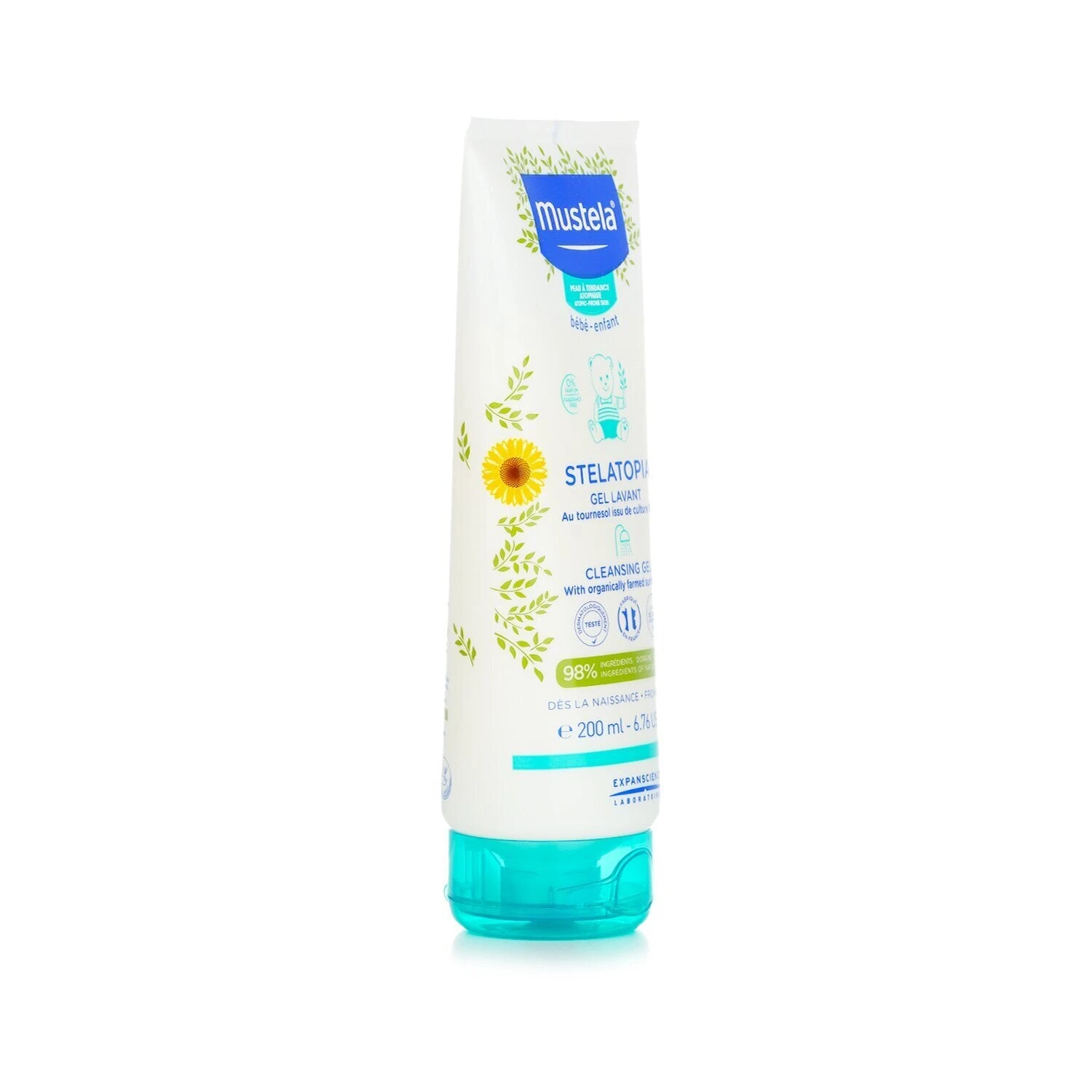 Mustela Stelatopia Cleansing Gel - For Atopic Prone Skin (Exp. Date: 06/2023) 200ml/6.76oz 4 Mustela Stelatopia Cleansing Gel - For Atopic Prone Skin (Exp. Date: 06/2023) 200ml/6.76oz - Image 2