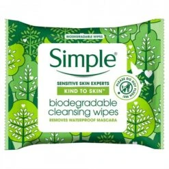 Simple Kind To Skin Biodegradable Cleansing Wipes 25 Pack
