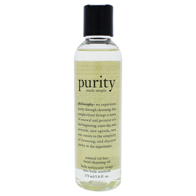 Philosophy Purity Made Simple Mineral Oil-Free Facial Cleansing Oil By Philosophy For Unisex - 5.8 Oz Oil 3 Philosophy Purity Made Simple Mineral Oil-Free Facial Cleansing Oil By Philosophy For Unisex - 5.8 Oz Oil
