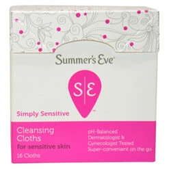 Summers Eve Feminine Cleansing Cloths For Sensitive Skin By Summers Eve For Women - 16 Pc Cloths