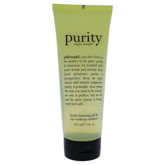 Philosophy Purity Made Simple Foaming Facial Cleansing Gel & Eye Makeup Remover By Philosophy For Women - 7.5 Oz Makeup Remover 3 Philosophy Purity Made Simple Foaming Facial Cleansing Gel & Eye Makeup Remover By Philosophy For Women - 7.5 Oz Makeup Remover